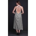 thumbnail image 3 of Bimba Geometric Summer Holiday Party Halter Neck Beachwear Women BacklessÂ&nbsp;Dress-Small, 3 of 6
