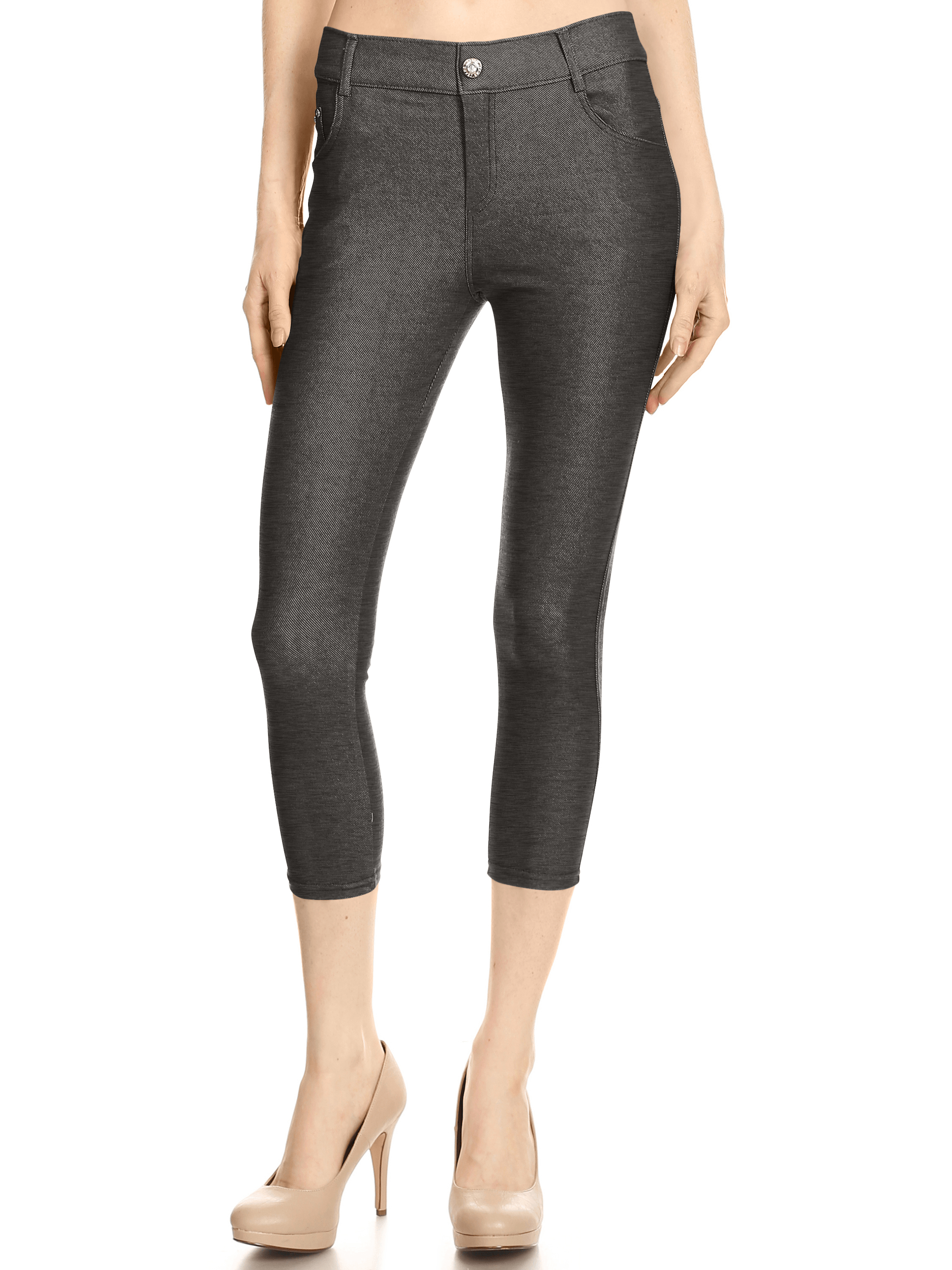 high waisted capri jeggings