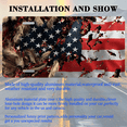 thumbnail image 3 of 1 Pcs 2D Flat License Plate Covers & Frames, Damaged American For Decorative Front, Waterproof For Decoration Aluminum License Plate Covers & Frames Cover For Men Women, 12" X 6", 3 of 7