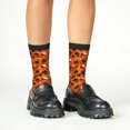 thumbnail image 4 of Kdxio Retro Halloween Print Children's Socks for Daily Wear and Sports Use Colorblock Mid-Calf Design Breathable Material, 4 of 5