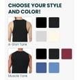 thumbnail image 3 of Merino.tech Men’s Tank Top - 𝗟𝗶𝗴𝗵𝘁𝘄𝗲𝗶𝗴𝗵𝘁 Merino Wool Tank (S-XXL) - Color, 3 of 8