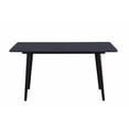 thumbnail image 2 of Aikya 60 Inch Dining Table-Black Sintered Stone-Tapered Metal Legs, 2 of 6