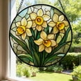 thumbnail image 3 of zhangmingg Stained Glass Window Hanging Daffodil with Colored Acrylic for Light Displays, 3 of 6