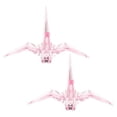 thumbnail image 3 of Miangastore 2Pcs Simulated Origami Crane Model Decoration Desktop Acrylic Made Ornament Kids Birthday Gift, 3 of 8