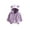 Purple, variant on Annhoo Toddler Boys Girls Fleece Jackets Winter Thick Long Sleeve Zipper up Outwear Baby Cute Ears Hooded Tops