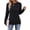 Black, variant on SUNBS Women's Long Sleeve Tunic Blouses Fall Button Side Ruched Shirts Crewneck Casual Tops Fashion Clothes