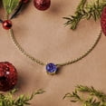 thumbnail image 2 of JeenMata Hermoso collar con colgante de solitario de talla redonda de 1 quilate, Alejandrita, piedra natal de junio, chapado en oro amarillo de 18 quilates, mujer, adulto, 2 of 6