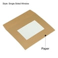thumbnail image 4 of Unique Bargains 4'' Clear Double Sided Mailing Photos Full Face Window Envelopes, Brown 10 Pack, 4 of 5