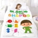 thumbnail image 5 of Charlie y las Formas anti-pilling, suave, ligera, esponjosa y acogedora de lujo para hogar y cocina – Perfecta para niños y adultos,120X80cm, 5 of 6