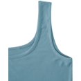 thumbnail image 4 of Women's Sleeveless Casual Ribbed Knit Shirt Basic Crop Tank Top, 4 of 5