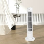 Mad Hornets 32" Tower Fan Airbar with Remote Control, Black/White