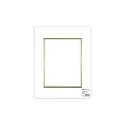 ADF Mat Dbl 16x20/11x14 CrmCore White/Gold