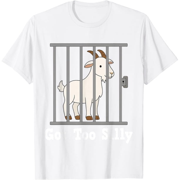 Funny Goat Meme Got Too Silly Humor Gifts for Men Women Kid Camiseta