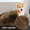 thumbnail image 6 of Kojooin Dog Blanket for Bed Couch Sofa, Waterproof Soft Warm Fluffy Faux Fur Fleece Puppy Blankets for Small Dog Cats, Machine Washable Pet Blanket for Furniture,Brown,100*120cm, 6 of 8