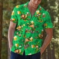 thumbnail image 6 of Patricks Day Hawaiian Shirts for Men, Leprechaun Hawaiian Shirt, St. Patrick's Day Hawaiian Shirt for Men, Irish Hawaiian Shirt, 6 of 7