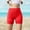 Red, variant on Girls Workout Shorts Mid Rise Elastic Waist Athletic Shorts Breathable Stretchy Comfort Activewear for Volleyball Yoga Cheerleading Sports Gym