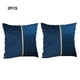 thumbnail image 3 of Advancent Funda de cojín decorativa ecológica, 2 piezas, para un estilo de vida de fácil cuidado, lujosa, y duradera Decoración del hogar azul oscuro, 3 of 6