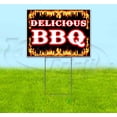 thumbnail image 1 of Delicious Bbq (18" x 24") Yard Sign, Includes Metal Step Stake, 1 of 6