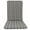 Grey Stripe, variant on Outdoor Dining Chair Cushions ,&nbsp;High Back Patio Seat Cushion Set with Ties, Non- Bottom for Garden Lawn Patio Furniture, 42.52 x 17.72 Inch