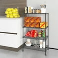 thumbnail image 2 of Ktaxon 4-Shelf Wire Shelving, Kitchen Garage Storage Rack Organizer Black, 20"L x 11.8"W x 31"H, 2 of 8