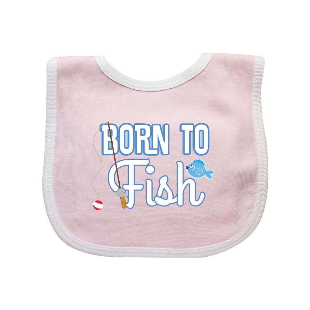 Born To Fish Go Fishing Baby Bib