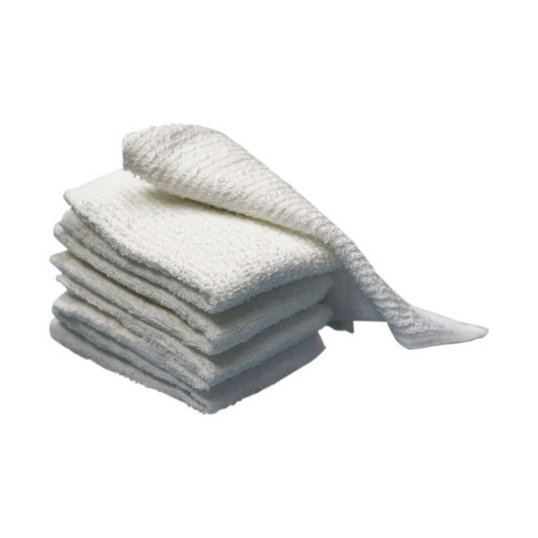 Ritz Bar Mop Cloth 100% Cotton 12 X 12 White 5 / Pack 