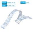 thumbnail image 2 of Uxcell 11.81'' 40 Pins FFC FPC Flat Flexible Cable (A Type) for LCD Laptop Plastic White  5pcs, 2 of 5
