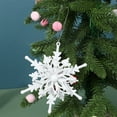 thumbnail image 5 of Cheapark 4.7 Inch Glittering Snowflake Christmas Ornaments - Small Pendant Decor For Tree And Window Holiday, 5 of 6