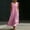 Pink, variant on QUNYINEY A Line Sundress for Women Long Sleeveless Cotton Linen Solid Tank Dress Summer with Pockets Loose Fit Crew Neck Dresses