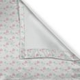 thumbnail image 4 of Ambesonne Love Valance Pack of 2, Romantic Cartoon Hearts, 42"X12", Mint Green Pale Pink, 4 of 5