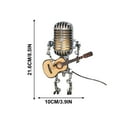 thumbnail image 1 of Vintage Microphone Robot Table Art Home Desktop Decoration, 1 of 5