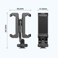 thumbnail image 2 of Portable Phone Tripod Mount with Dual Phone Holders Rotatable Phone Clamp with 4 Cold Shoe Mounts Multifunctional Smarphone Holder Replacement for iPhone 15/ 14/13/12/11 Vlog Live Streaming, 2 of 9