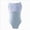 A43-Blue, variant on Girls Camisole Leotard with Sparkle Star Print and Bow Straps,Ballet Dance Bodysuit