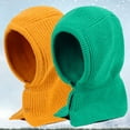 thumbnail image 3 of Balaclava Women Knit Winter Hats for Women, Warm Lightweight Hooded Scarf Lady Knit Skull Beanies Hat, 3 of 8