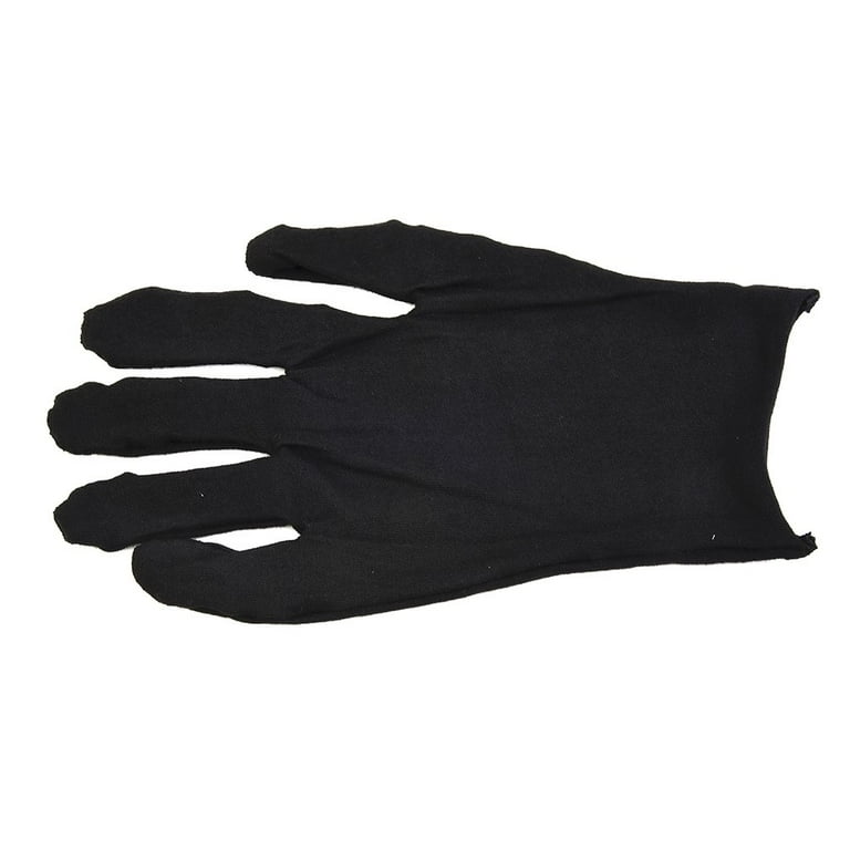 black cotton dress gloves Black Cotton Beaded Grip Gloves
