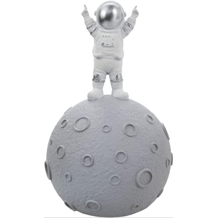 Astronaut & Planet Coin Bank, Money Box, Piggy Bank, Space Theme Decorations for Kids Room