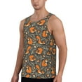 thumbnail image 2 of Xecao Fox And Mushroom Men's Tank Top Workout Quick Dry Sleeveless Gym Jogging Muscle Shirts Summer Swim Beach Tops, 2 of 9