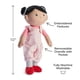 thumbnail image 2 of HABA Soft Baby Doll Rumbi - 10 Rag Doll with Black Hair, Pink Overalls - Baby Doll for Toddlers 1-3 - Ideal Machine Washable Soft Doll for 18 Month Olds, 2 of 5