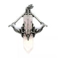 thumbnail image 2 of Natural Crystal Cupid Bow and Arrow Pendant Love Angel Point Quartz Healing Gift, 2 of 2