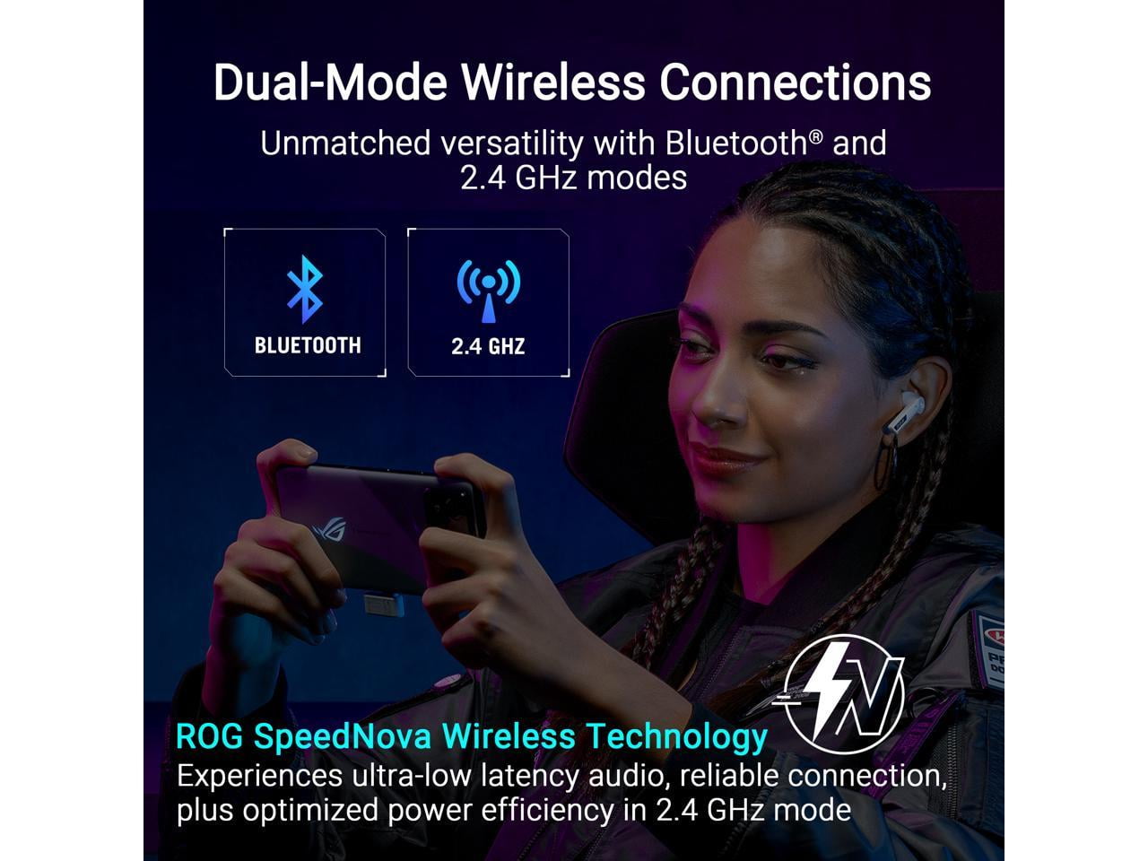 ASUS ROG Cetra True Wireless SpeedNova Gaming Earbuds - Black