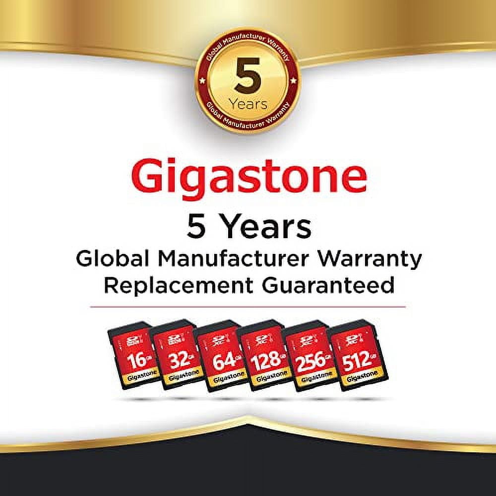 Gigastone 128GB SDXC Card Class 10 UHS-I U1 Up to 80MB/s Memory Card