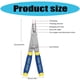 thumbnail image 3 of Heat Treated Carbon Steel Switchable Jaw Pliers Wire Stripping Function For 0.5-6mm² Cables Mechanics Maintenance Work, 3 of 4