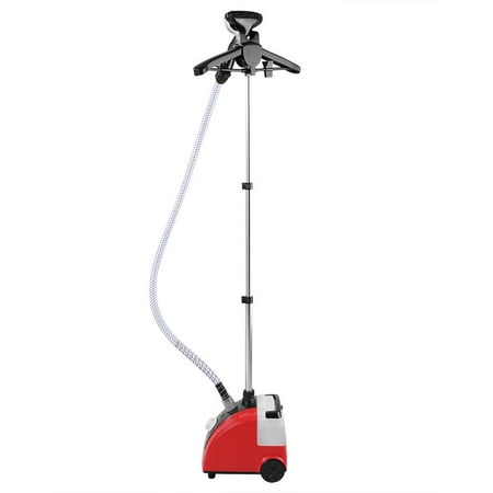 Estink Garment Steamer, Portable Standing Powerful 11 Stalls Clothes Steamer with Garment Hanger and Fabric Brush for Home(Red)