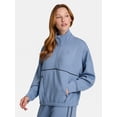 thumbnail image 2 of Reebok Women's Momentum 1/2 Zip Sweatshirt, Sizes XS-4X, 2 of 7