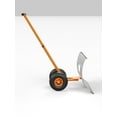 thumbnail image 5 of 30" Hea-vy-Duty Wheeled Snow Pusher Shovel - Metal Angle Blade & Adjustable T-Handle, Ideal for Driveways/Sidewalks/Doorways, 5 of 6