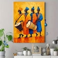 thumbnail image 4 of African Drumming Tribal Figures Canvas Print, Perfect for Living Room, Office, Hallway, Dining Room, 4 of 8