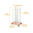 Kojem 50 Shelf Drying Rack, White and Orange Steel, Space-Saving with ...