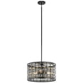 thumbnail image 1 of Kichler 44075BK Aldergate Collection Pendentif & Semi Flush 3 Light&44; Noir - 11.50 in., 1 of 1