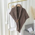thumbnail image 2 of Multifunctional Triangle Shawl for Ladies Knitted Shoulder Wrap with Pu Strap Buckle for Any Season Wedding Party New, 2 of 2