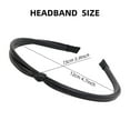 thumbnail image 2 of Women Accessories Simple Temperament Elegant PU Leather Solid Color Knotted Thin Knotted Head Bands Hair Hoop Headwear Headbands DARK COFFEE, 2 of 8